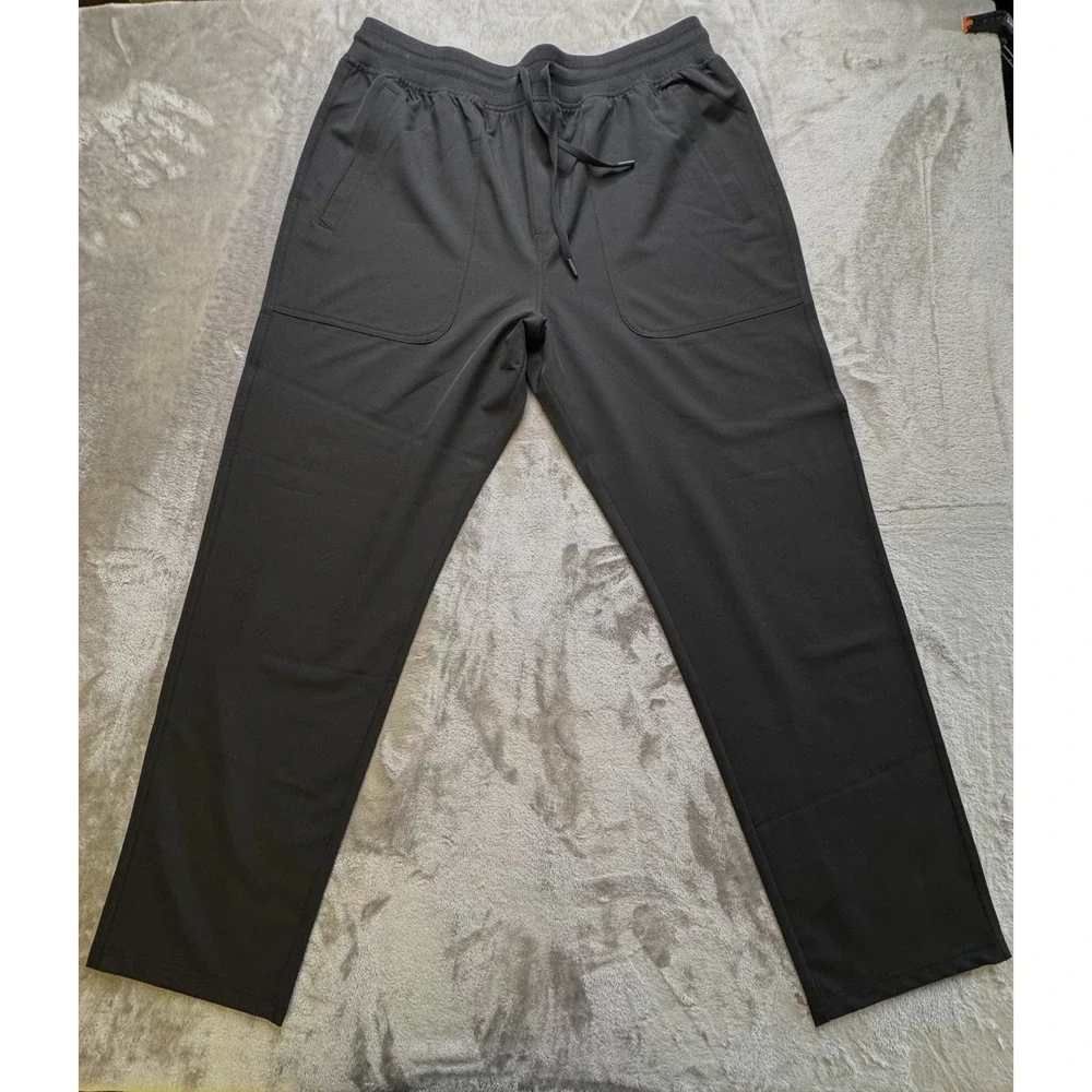 90 Degree by Reflex Mens XL Citylite Linden Pants Black Stretch Travel Athletic
